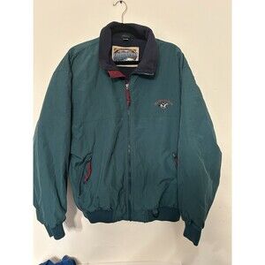 Vintage Dunbrooke Upstream Fleece Lined Jacket Teal And navy Mens Large